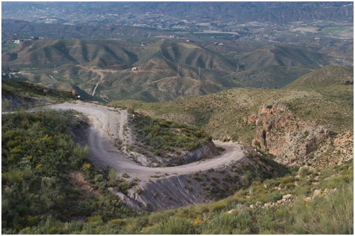 Blick über das Tal bei Mojacar